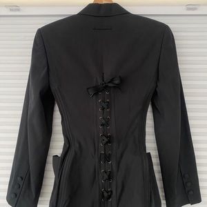 Jean Paul Gaultier 1989 Corset Cage Lace Up Blazer